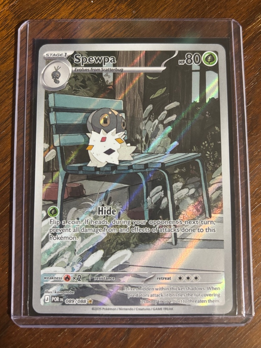 Pokemon Perfect Order Spewpa Illustration Rare NM